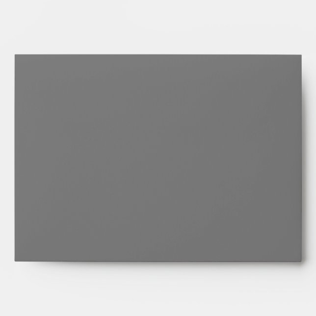 5x7 Enveloppe Gris gris à l'extérieur Jaune à l'in (Devant)