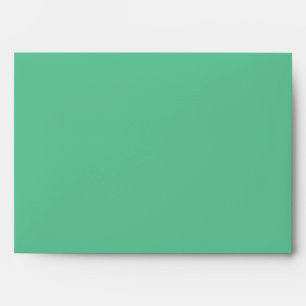 5x7 Enveloppe Mint vert extérieur Mint Damask à l'