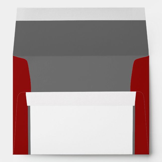 5x7 Enveloppe Option 2 Lady Bug sur Dandelion Red  (Dos (Bas))