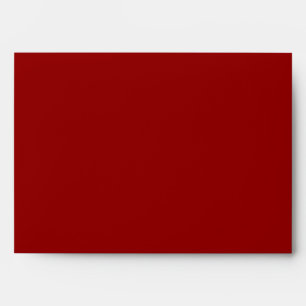 5x7 Enveloppe rouge extérieur gris Damas intérieur