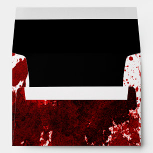 5x7 Enveloppe Splatter de sang Vampire gothique