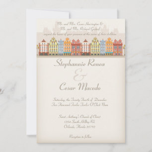 5x7 Faire-part de mariage Vieux Noël