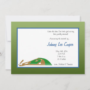 5x7 Faire-part de naissance de base de base de spo