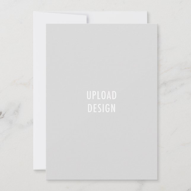 5x7 Flat Card Portrait Upload Your Design (Front)