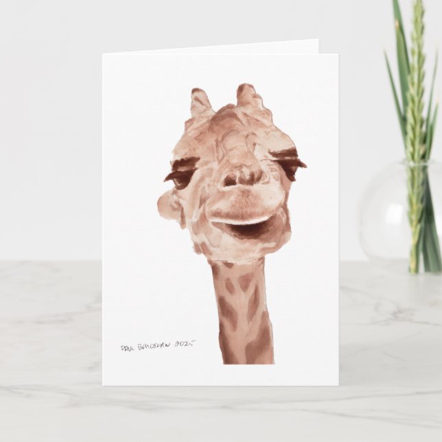 5x7 giraffe  card (Front)