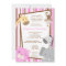5x7 Girl Jungle Lion Monkey Baby Shower Invitation