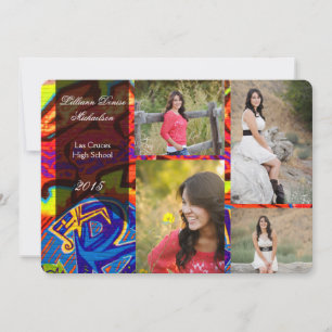 5x7 Graffiti Paint Air Brush Senior Announcement