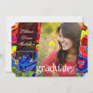 5x7 Graffiti Peinture Faire-part principal