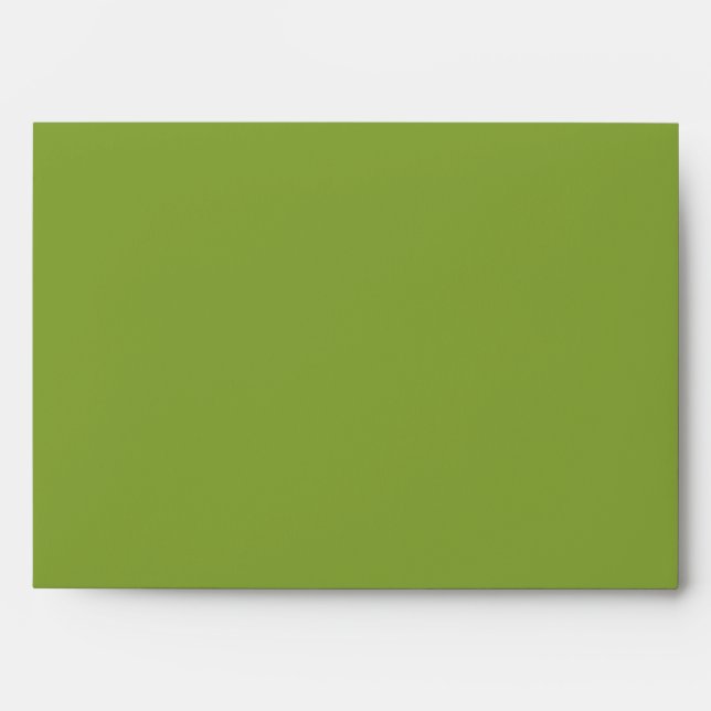 5x7 Green Outside Polk-a-dot Inside Envelope (Front)