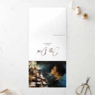 5x7 Greeting Card, Gift for Priests, Deacons Tri-Fold Card