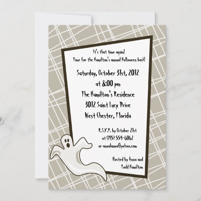 5x7 Halloween Fun Party Invitation (Front)