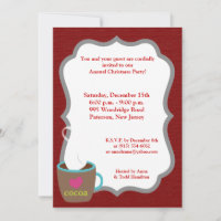 5x7 Hot Cup of Coco Invitation