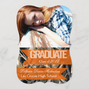 5x7 Hunters Camo Camouflage Senior Announcement