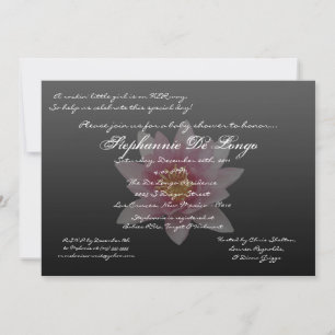 5x7 Inset Lily Invitation