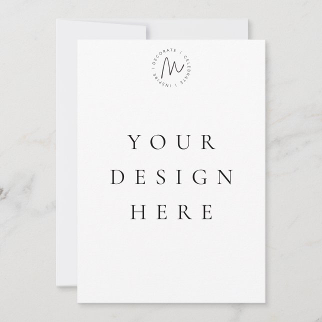 5x7 Invitation personnalisée (Devant)
