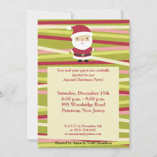 5x7 Jolly St.Nick Invitation