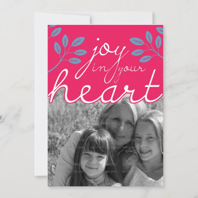 5x7 Joy in Your Heart Flat Card | (Front)