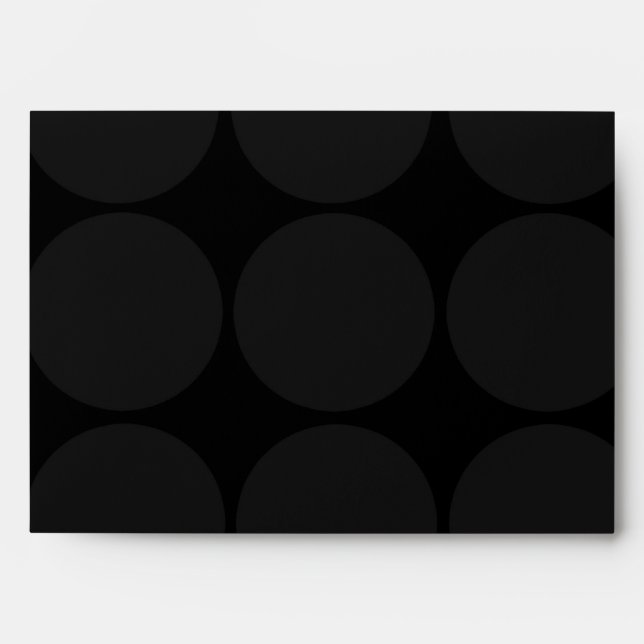 5x7 Large Black Dot Outside White Inside Envelope (Front)
