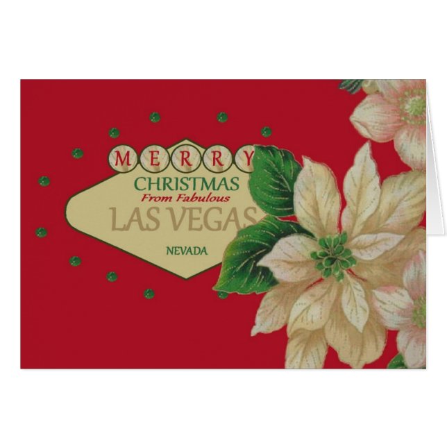 5x7 Las Vegas Christmas Card (Devant horizontal)