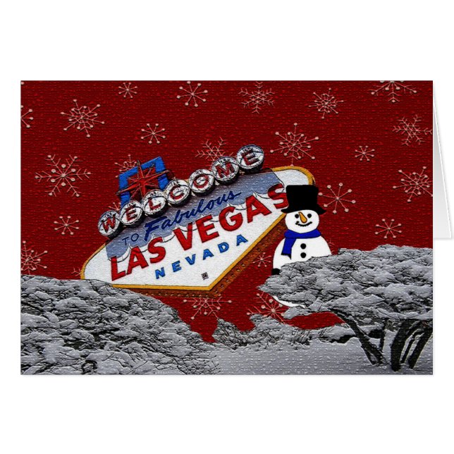 5x7 Las Vegas Christmas Card (Devant horizontal)