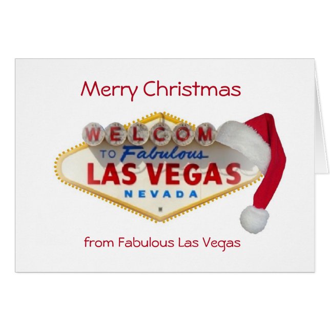 5x7 Las Vegas Christmas Card (Devant horizontal)