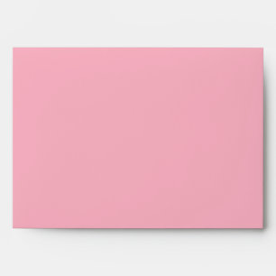 5x7 Light Pink Outside White Inside Envelope