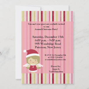 5x7 Little Christmas Angel Invitation