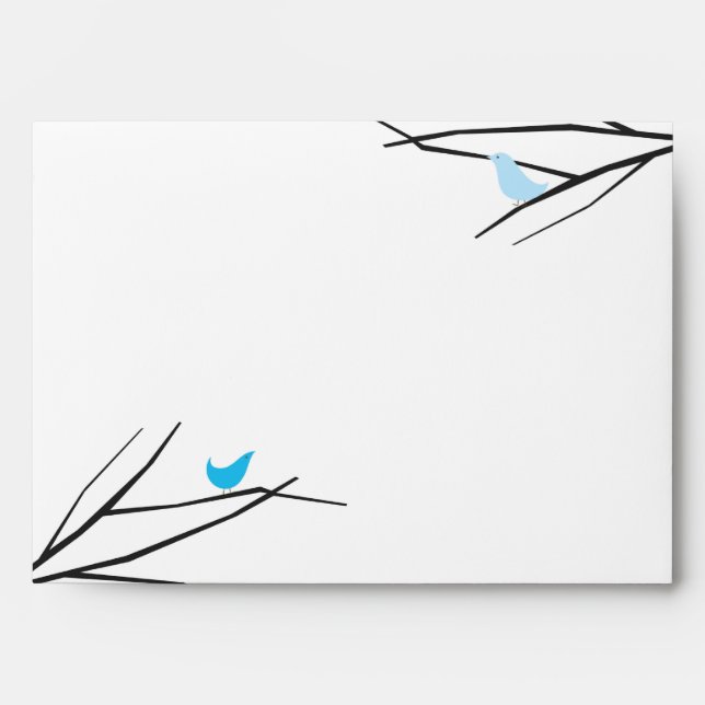 5x7 Love Birds Two Envelope (Front)