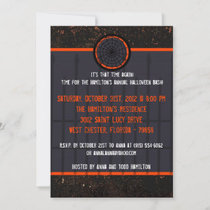 5x7 Maison hantée Halloween Invitation de fête d'H