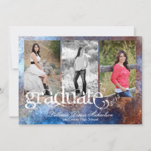 5x7 Métal rouillé Vieux Acier voiture Faire-part p