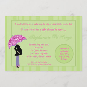 5x7 Modern Mod Mom Invitation Baby shower d'achat