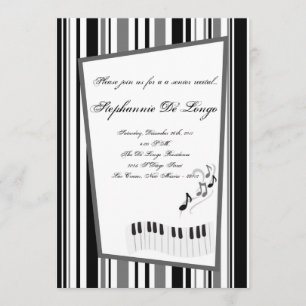 5x7 Music Notes Invitation