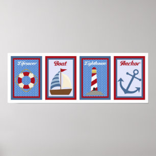 5X7 Nautical Wall Art Collection