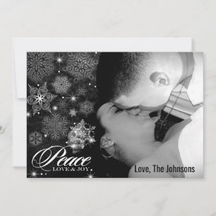 5x7 Noël XMAS Flakes Carte photo d'hiver