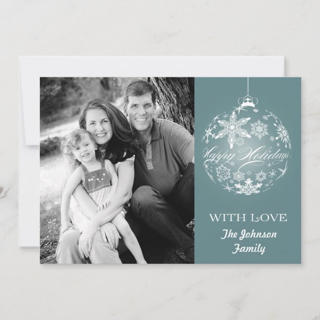 5x7 Noël XMAS Joyeux Carte photo de vacances (Devant)