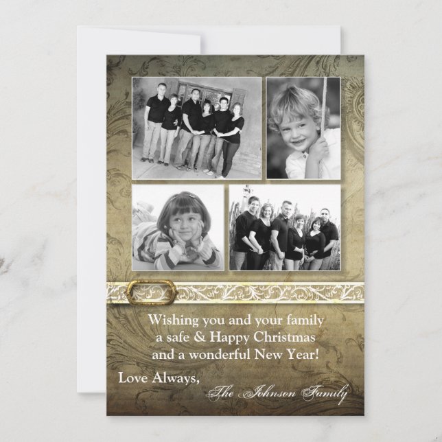 5x7 Noël XMAS Joyeux Carte photo de vacances (Devant)