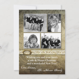 5x7 Noël XMAS Joyeux Carte photo de vacances
