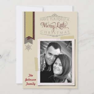 5x7 Noël XMAS Joyeux Carte photo de vacances
