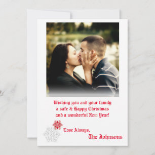 5x7 Noël XMAS Joyeux Carte photo de vacances