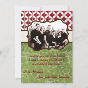 5x7 Noël XMAS Joyeux Carte photo de vacances