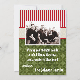 5x7 Noël XMAS Joyeux Carte photo de vacances