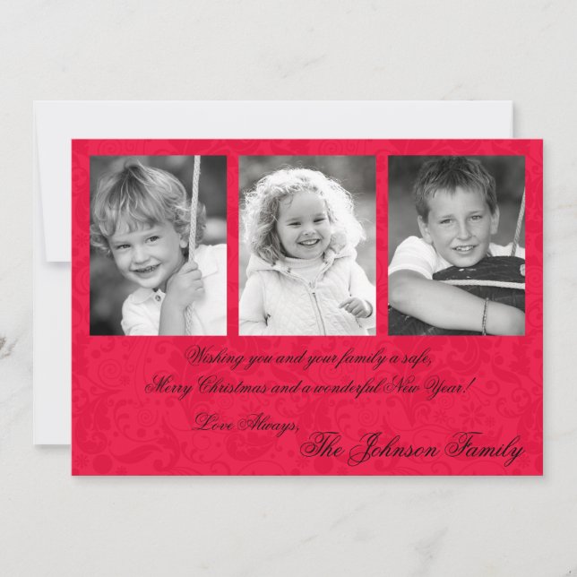 5x7 Noël XMAS Joyeux Carte photo de vacances (Devant)