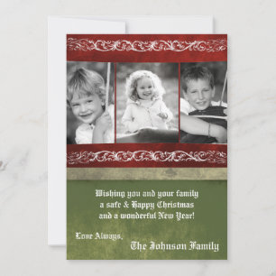 5x7 Noël XMAS Joyeux Carte photo de vacances