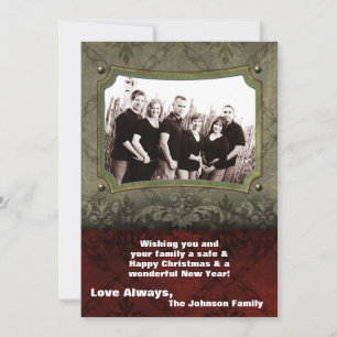 5x7 Noël XMAS Joyeux Carte photo de vacances