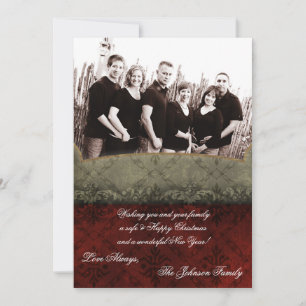 5x7 Noël XMAS Joyeux Carte photo de vacances