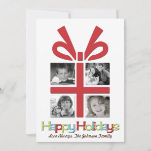 5x7 Noël XMAS Joyeux Carte photo de vacances