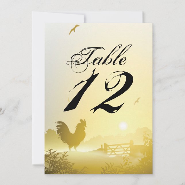 5x7 Numéro de tableau Carte Sunny Morning Farm Pay (Devant)