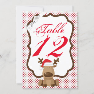 5x7 Numéro de tableau Rendein de carte Noël XMAS P