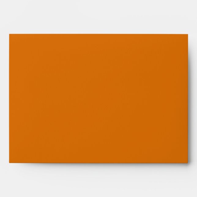 5x7 Orange Hors Enveloppe D'Automne À L'Intérieur (Devant)