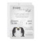 5x7 Penguins Mate for Life Grey Wedding Invitation